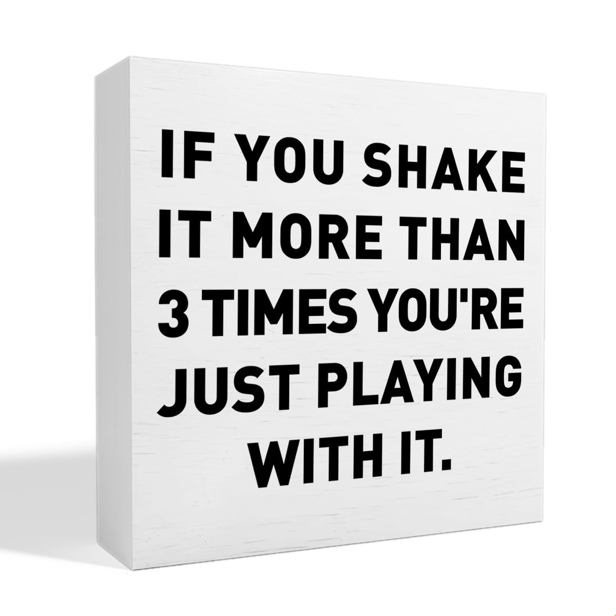 Funny Men Bathroom Decor Wooden Box Sign for Home Guest Bathroom Toilet Restroom Wall Decorations Cute Sarcastic Gifts for Him 5