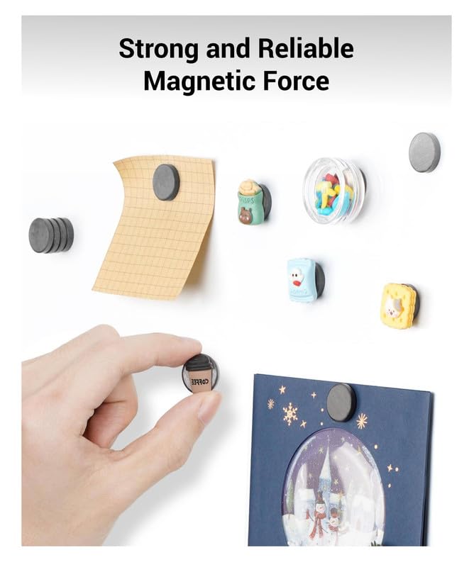 TOWNBUS | 18mm x 4mm | 30 Nos of Round Disc Magnets | decorative Magnets for Handworks, Fridges & DIYs