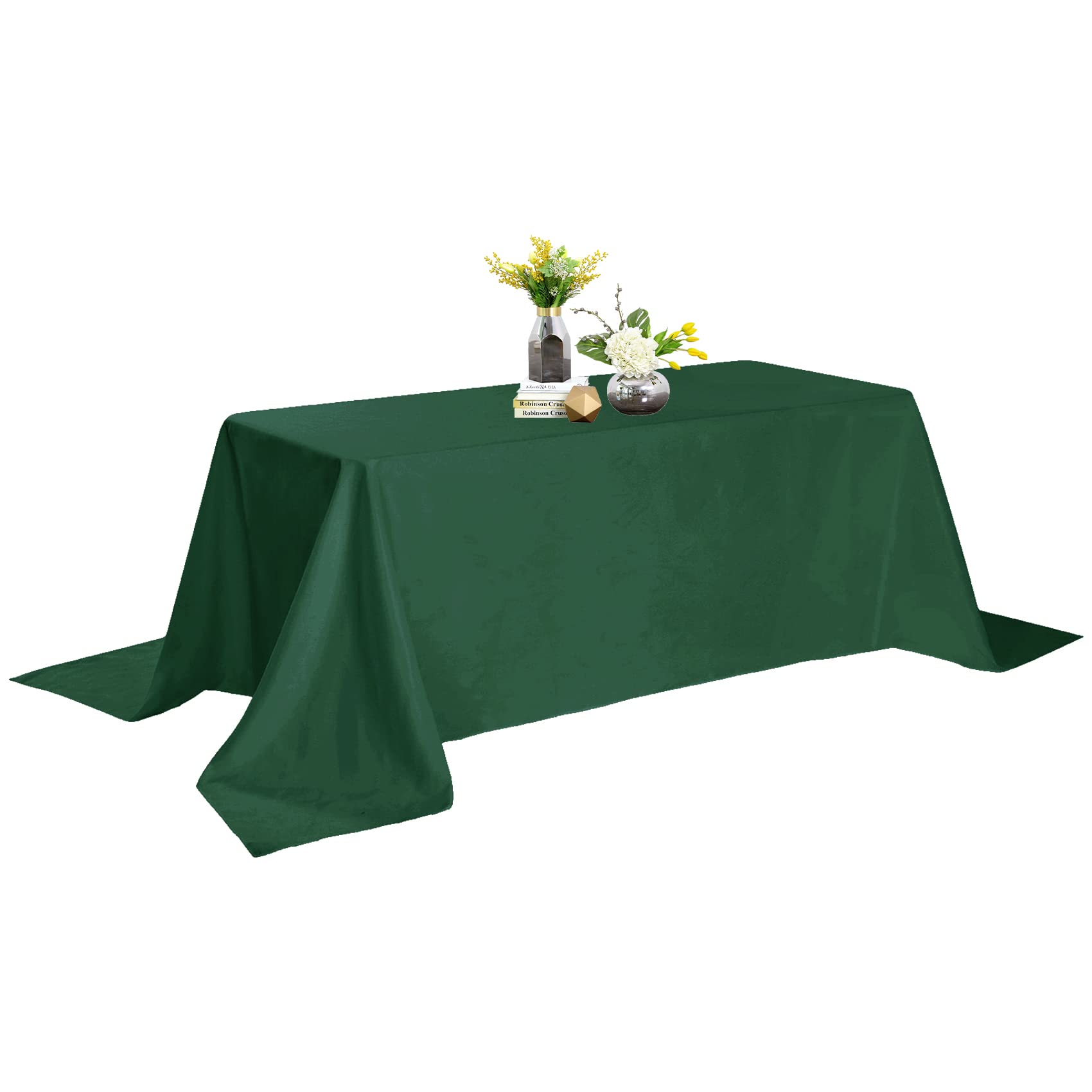 Rectangle Tablecloth - 90X132 Hunter Tablecloth - Stain And Wrinkle Resistant Washable Polyester Table Cloth, Decorative Fabric