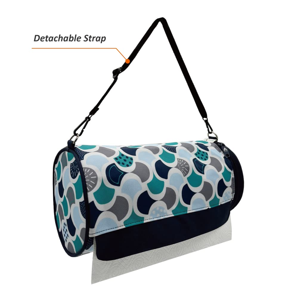 Olve Kitchen Paper Towel Holder Hanging Paper Towel Dispenser Cover For Kitchen, Camping Outdoor (Mint)