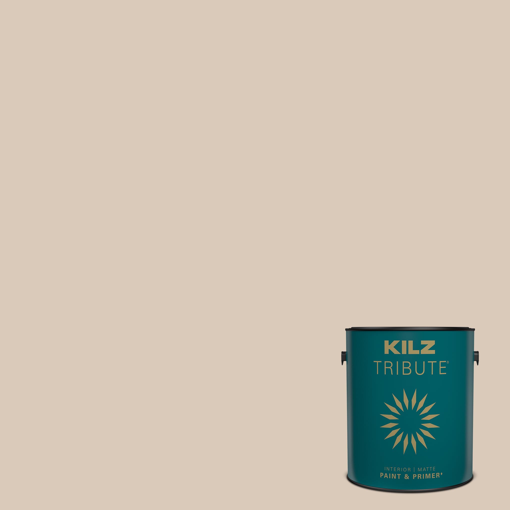KILZ TRIBUTE Paint & Primer, Interior Matte, 1 Gallon, Papyrus, Model TRI INT GL MATU TB-12