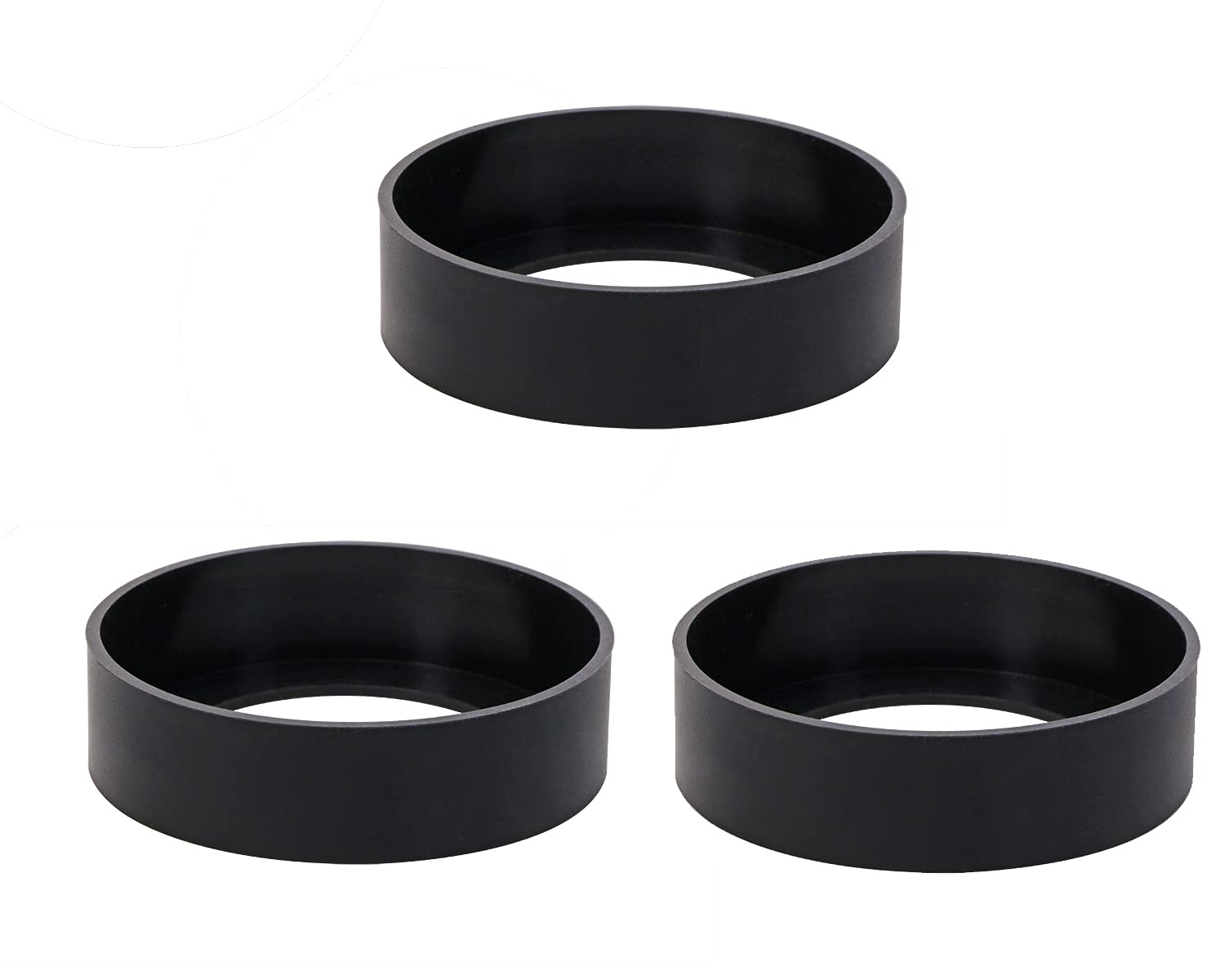 ONLYKXY 3pcs Silicone Bottom Pad for Thermos Cup 6.5CM OD 6.1CM ID Holder Insulation Mat NonSlip Cup Mug Coaster (Black)