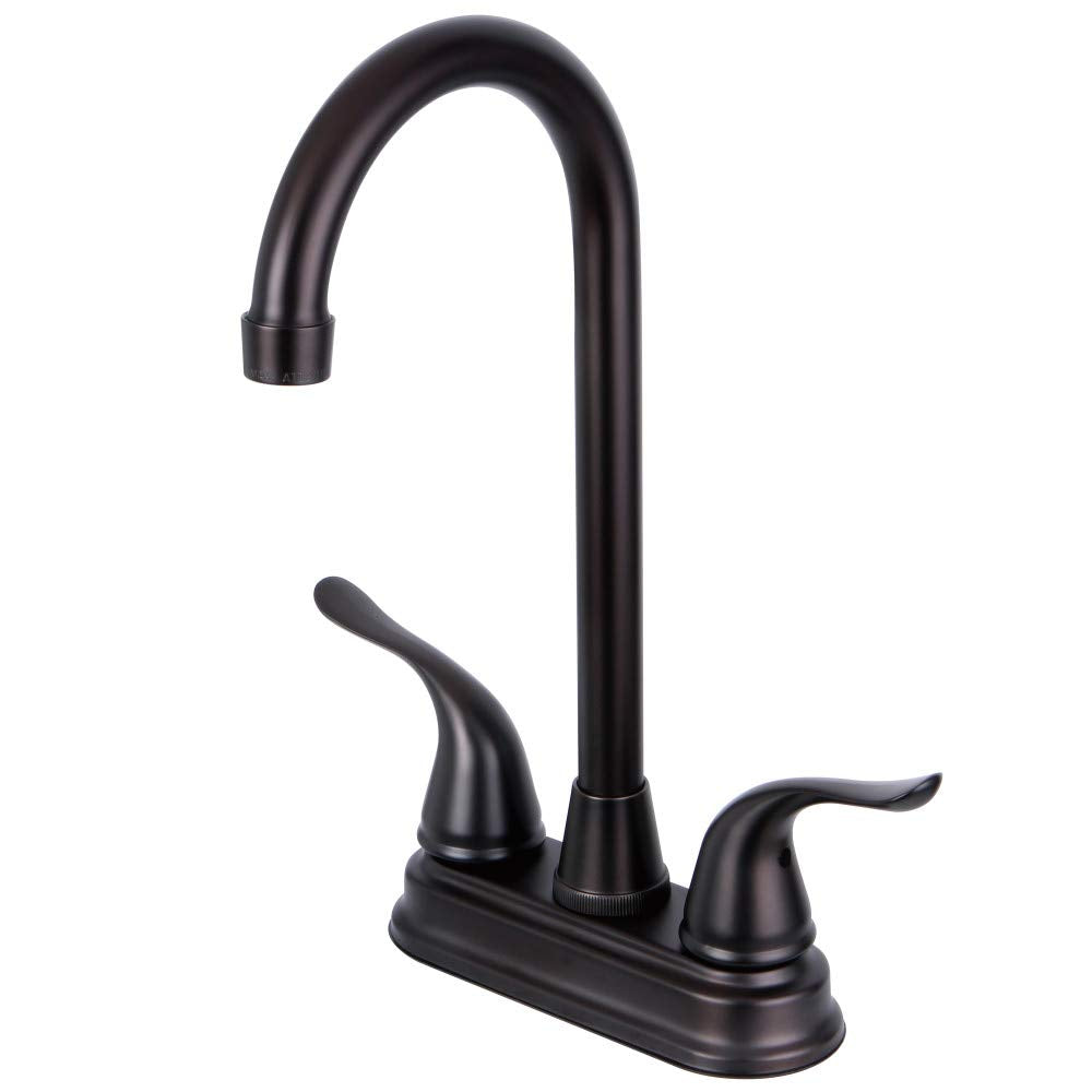 Kingston Brass KB2495YL Two Handle 4-inch Centerset Bar Faucet  Oil Rubbed Bronze