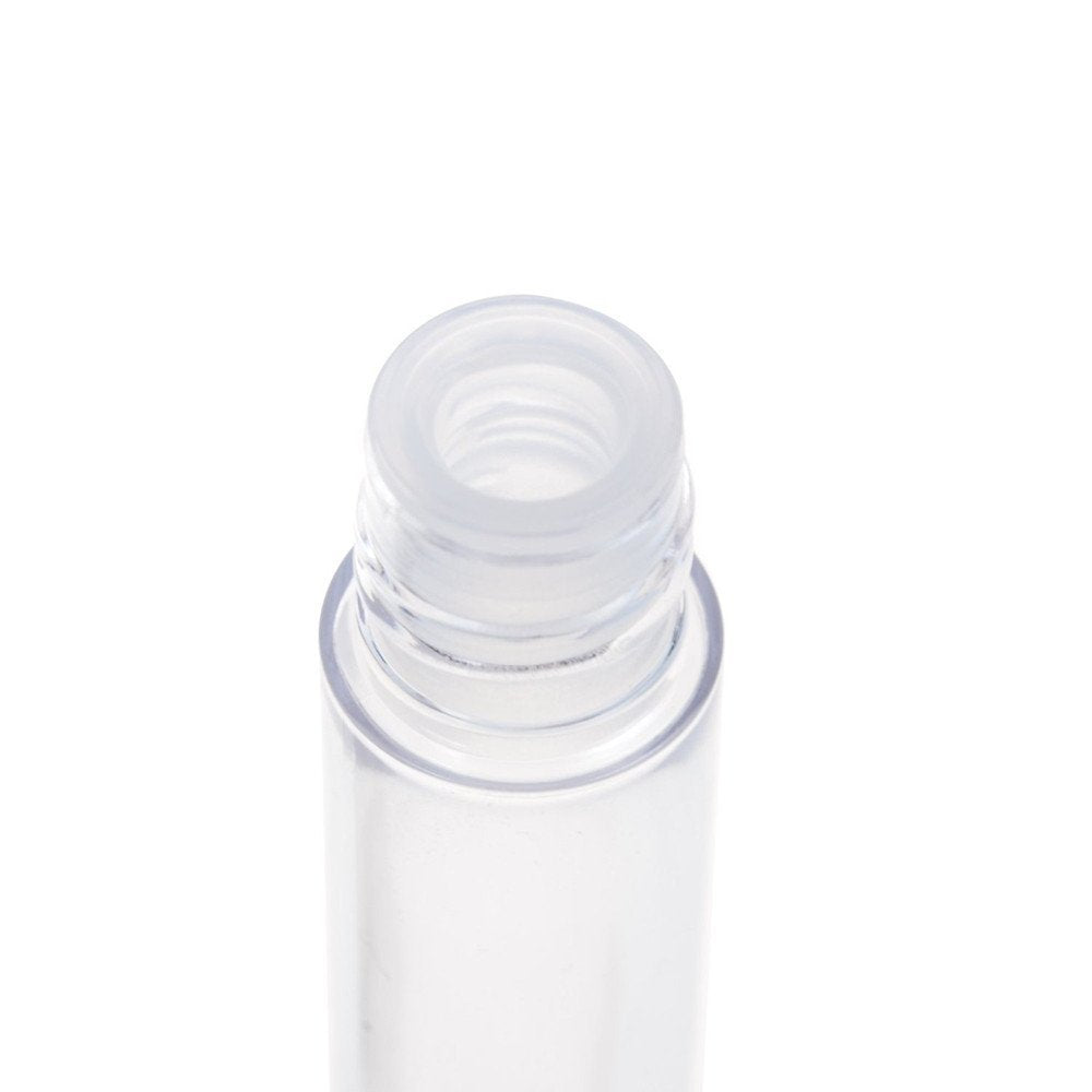 Yueton 5Pcs 10Ml Portable Empty Eyelashes Mascara Vials Bottle Tube Container With Brush For Travel And Home (Silver Cap)