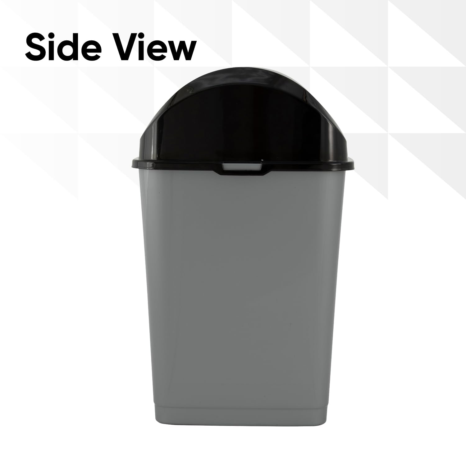 Superio Small Trash Can With Lid 4.5 Gallon Plastic Swing Top Garbage Can Slim Waste Bin For Under Sink/Cabinet, Laundry Room, K