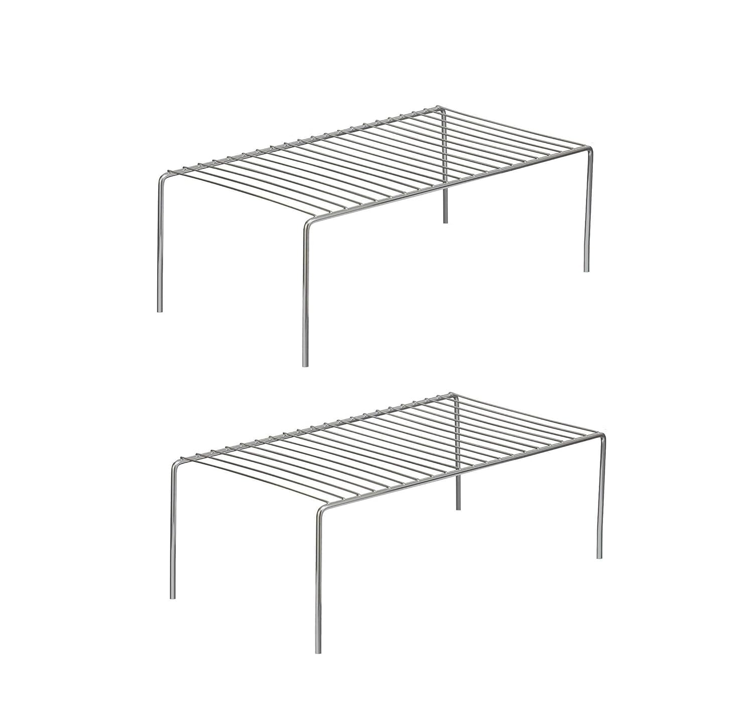 Nh10 Designs Stainless Steel Kitchen Dish Countertop Rack Expandable Corner Shelf Storage Shelves For Kitchen Cabinets Multipurp