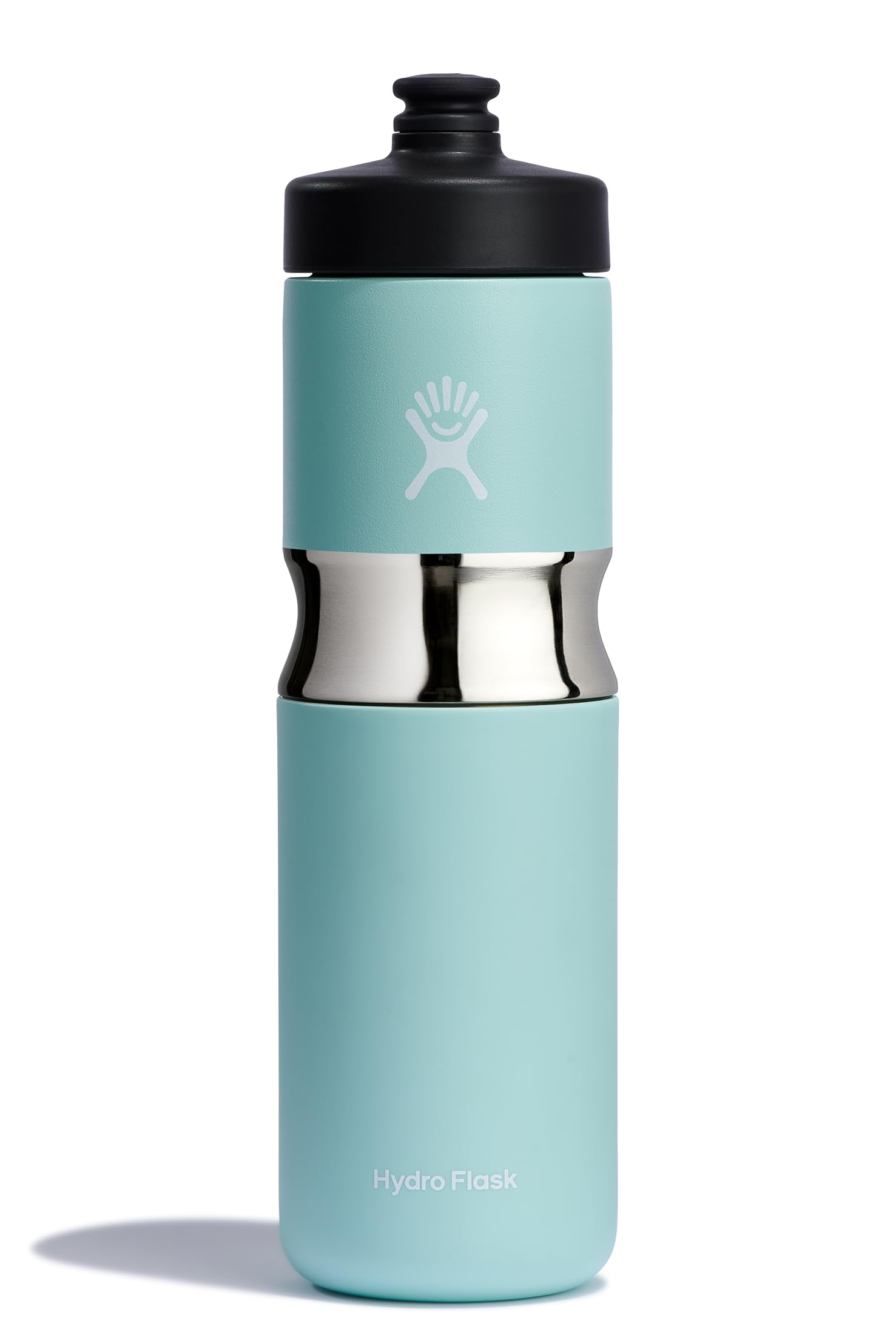 Hydro Flask 20 oz Wide Mouth Sport Cap Stainless Steel Reusable Water Bottle Dew - Vacuum Insulated, Dishwasher Safe, BPA-Free, 