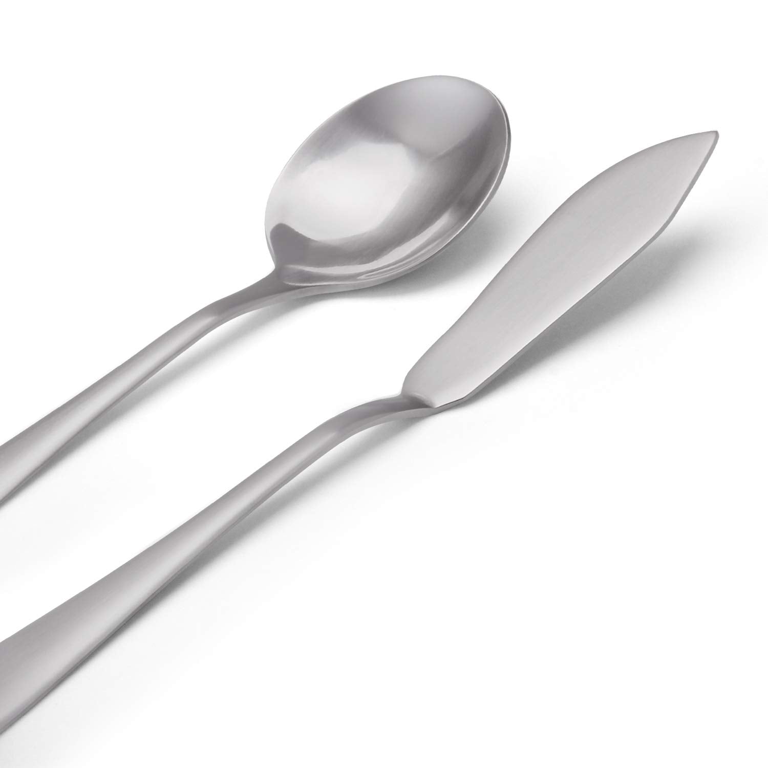 5-Piece 18/0 Stainless Steel Serving Set, Sharecook Large Hostess Set With Round Edge, Mirror Finished,Dishwasher Safe