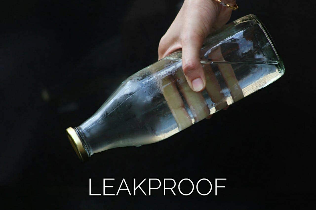 Craftfry Glass Airtight Lid Milk Bottles Transparent Bottle 300Ml (Pak Of 6), For Juice Shakes Cold Coffee