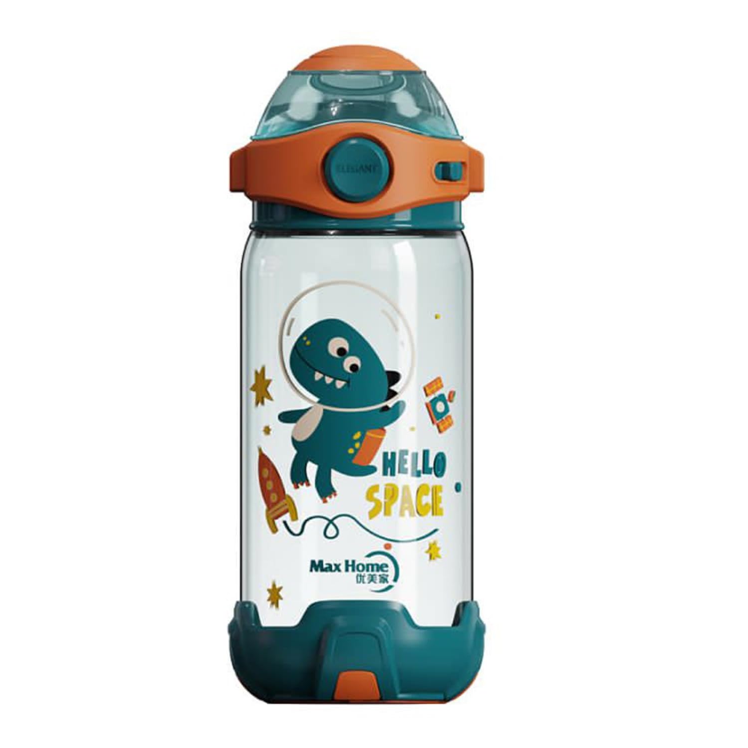 Panchhi Store 650Ml Water Bottle With Straw For Kids Sipper Bottle For Kids One-Click-Open Leak-Proof Locking Flip Lid For Schoo
