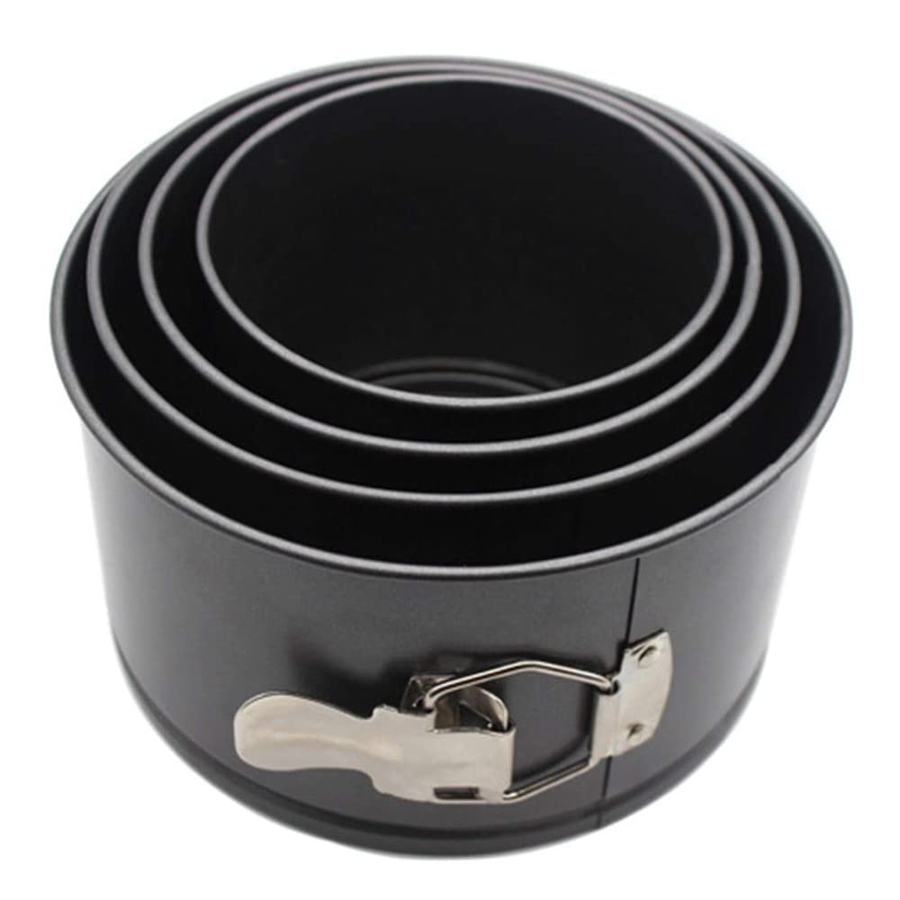 Falytemow Nonstick Springform Pan with Removable Bottom Small Tall Round Cheesecake Pan Set Size 4.7inch 5.5inch 6.3inch 7inch