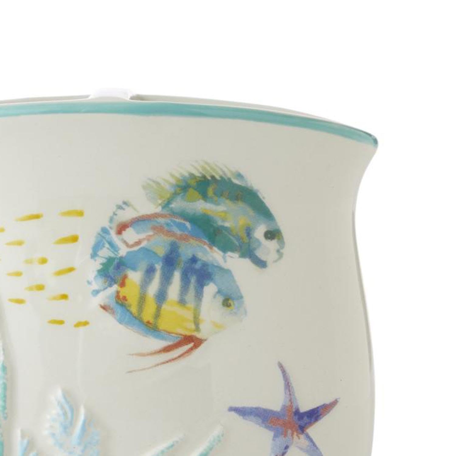 SKL Home by Saturday Knight Ltd. Ocean Watercolor Toothbrush Holder 4.33x2.36x4.53