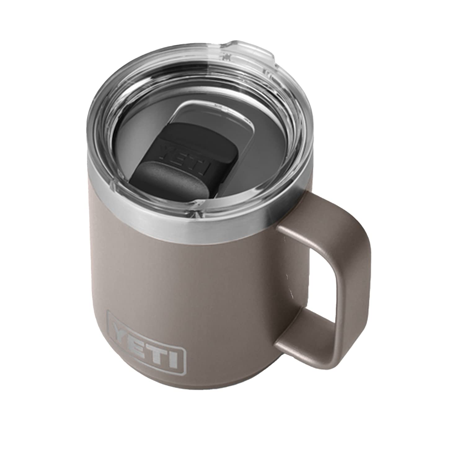 Yeti Rambler 10 Oz Stackable Mug, Stainless Steel, Vacuum Insulated With Magslider Lid, Sharptail Taupe