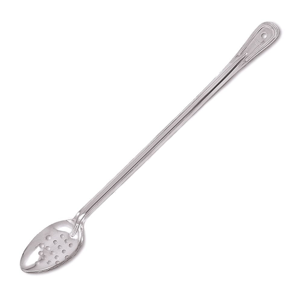 Browne 21'' Extra-Long Handled Perforated Serving Spoon