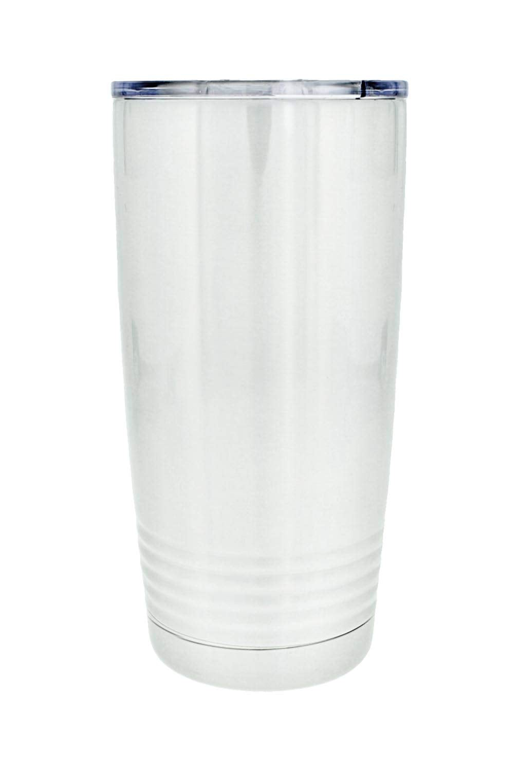 Librarian Travel Mug Bookmarks Are For Quitters 20Oz. Stainless Steel Insulated Travel Mug With Lid White