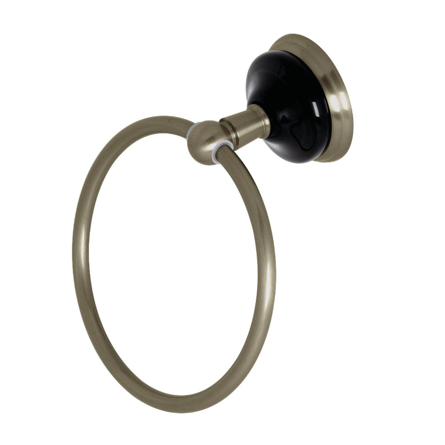 Kingston Brass BA9114BN Water Onyx 6 in. Towel Ring  Brushed Nickel