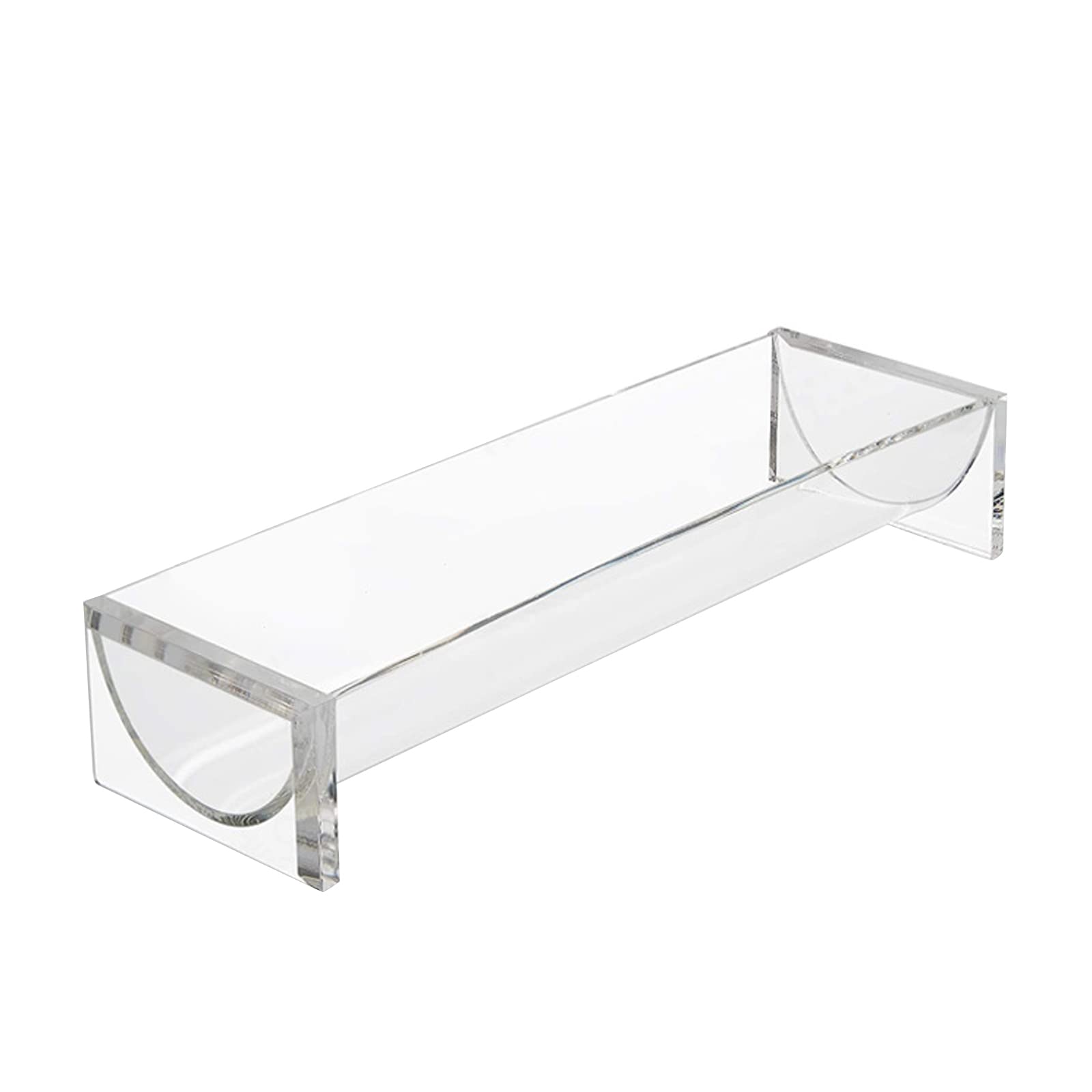Kvmorze Clear Cracker Serving Tray, Transparent Macaron Display Tray, Rectangular Cracker Holder For Serving Trays, Food Display