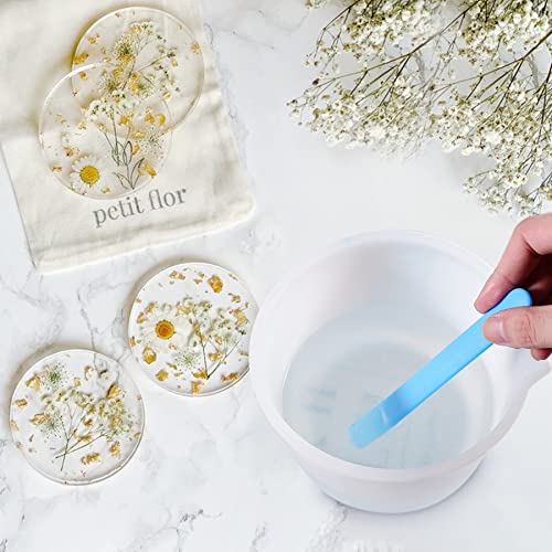 Silicone Measuring Bowl-Epoxy Resin, Fluid Art, Butter, Chocolate-Squeeze Pour Mixing-Bpa Free-Large Set Of 2 1000Ml/36Oz(4 Cups