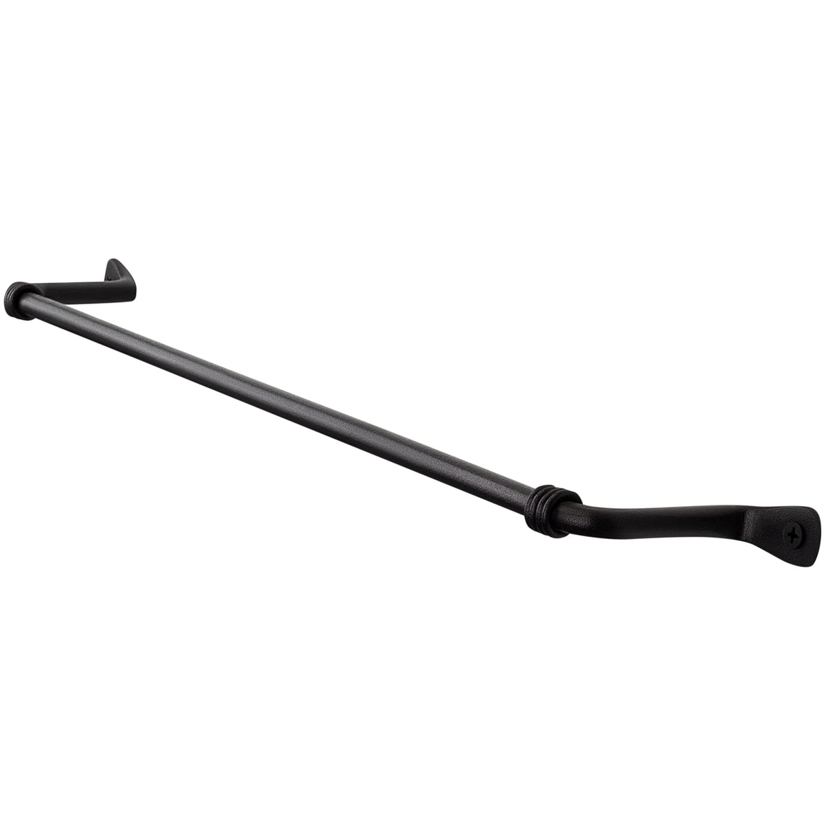Rtzen Farmehouse Bathroom Towel Holder - Wrought Iron Matte Meta Black Towel Bar Wall Mount Rod - Handmade Home Decor Metal Kitc