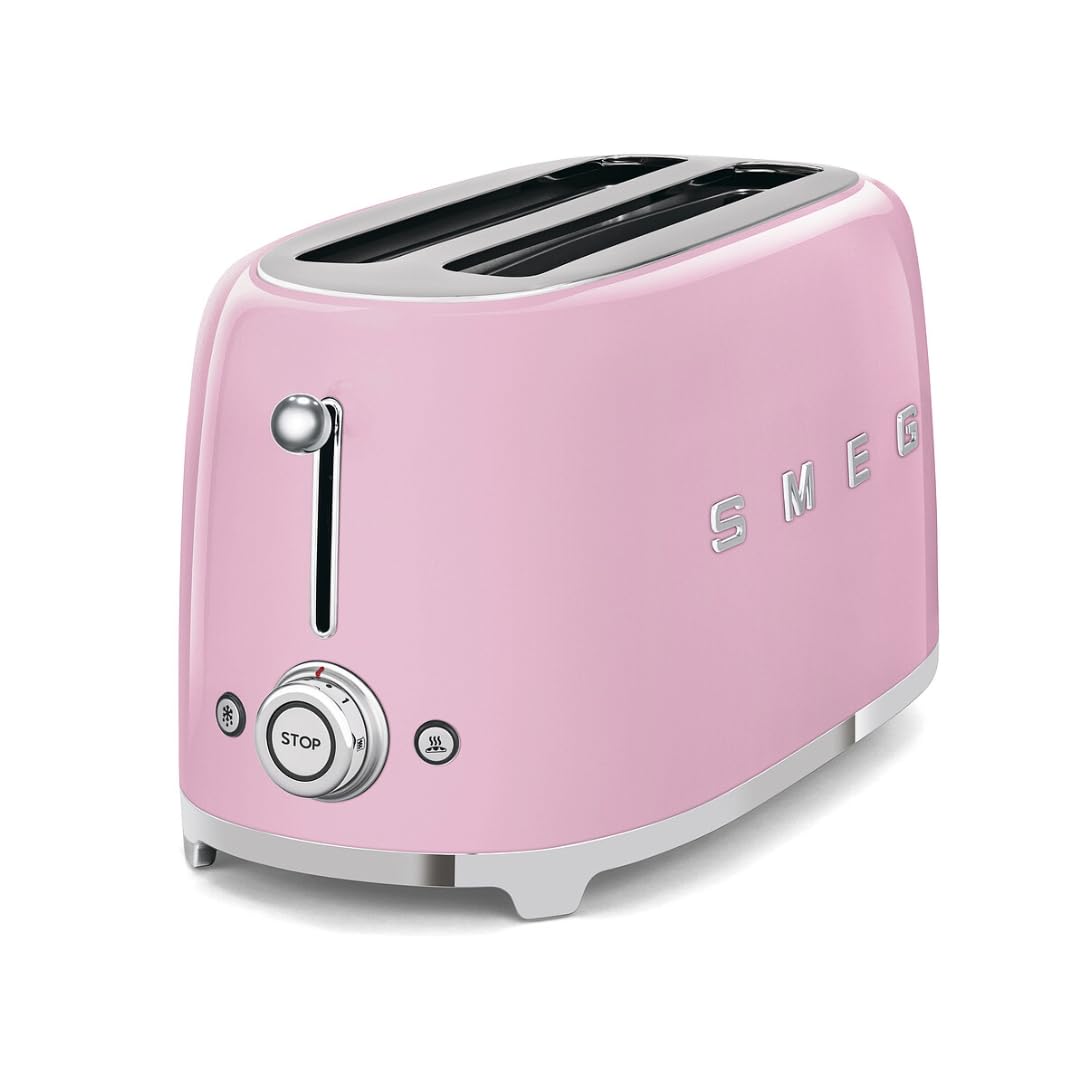 Smeg 50'S Retro 4 - Slice Toaster (Pink)