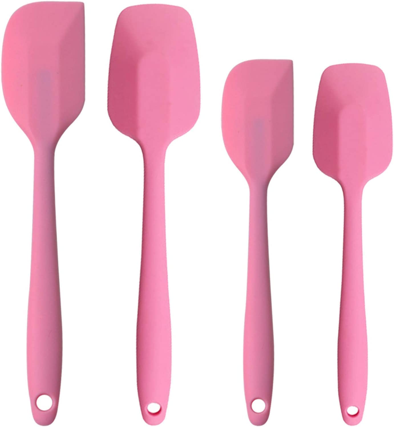 Fs Cool Silicone Spatula Set, Rubber Spoon Spatula, Heat Resistant OnePiece Design, Strong Steel Core And Seamless Spatula, Non