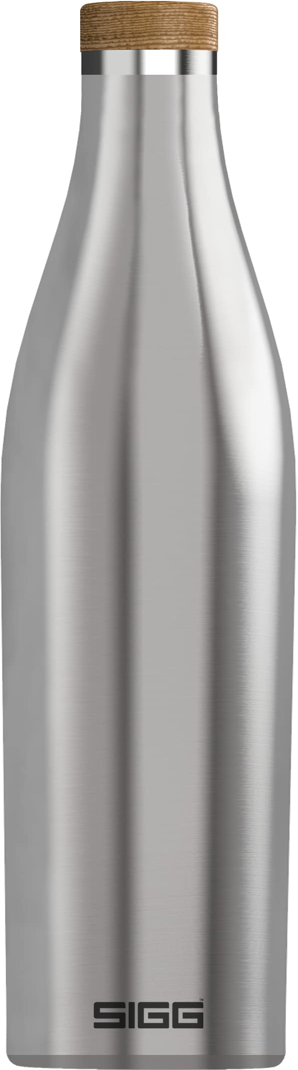 Sigg - Insulated Water Bottle - Meridian Brushed - Leakproof & Extra-Slim - BPA Free - Plastic Free - 18/8 Stainless Steel - Dou