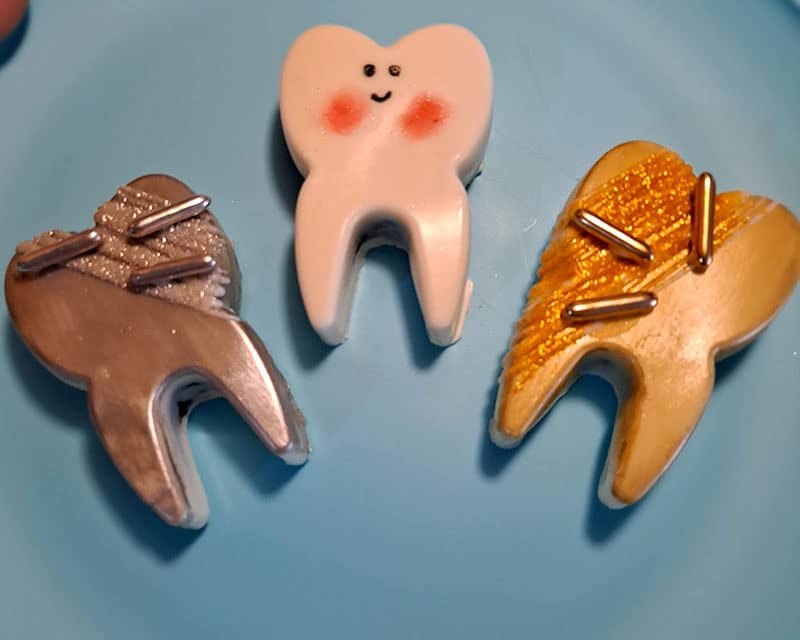 Guratapa 3D Tooth Silicone Molds For Fondant Candy Making Chocolate Mold Desserts Funny Teeth Shape Novelty Ice Cube Tray Gum Cl