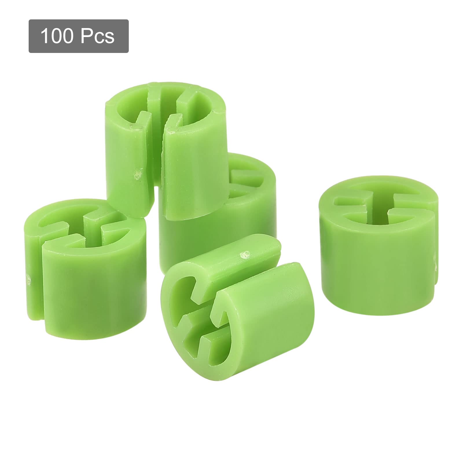 Meccanixity Clothes Hanger Marker Blank Fit 3.5Mm Rod For Garment Color Coding Light Green Count 100