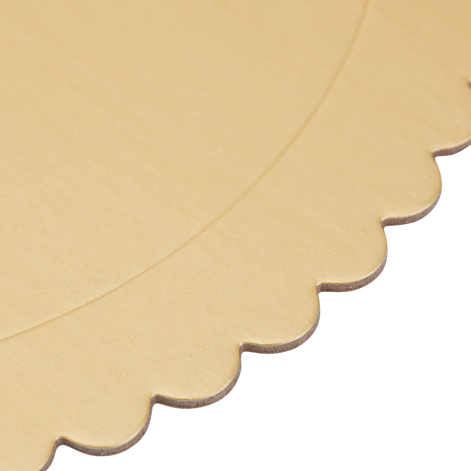 Juvale 12-Pack 10 Inch Round Cake Board, Gold Scalloped Cake Boards For Weddings, Birthdays, Baking And Desserts, Grease-Proof P