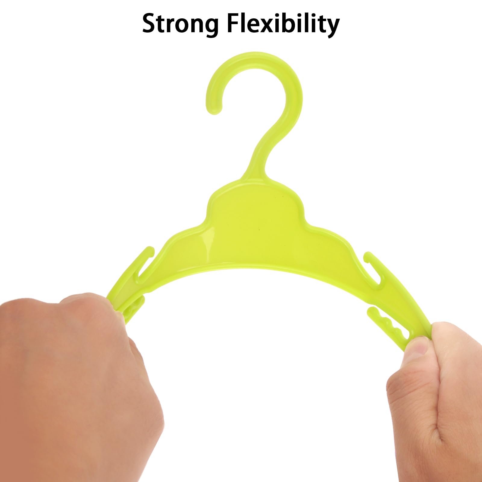Msyo 20 Pcs Doll Clothes Hangers For 18 Inch Dolls, 5 Colors Doll Hangers, Sturdy Doll Hangers Accessories, Work Great With Rod