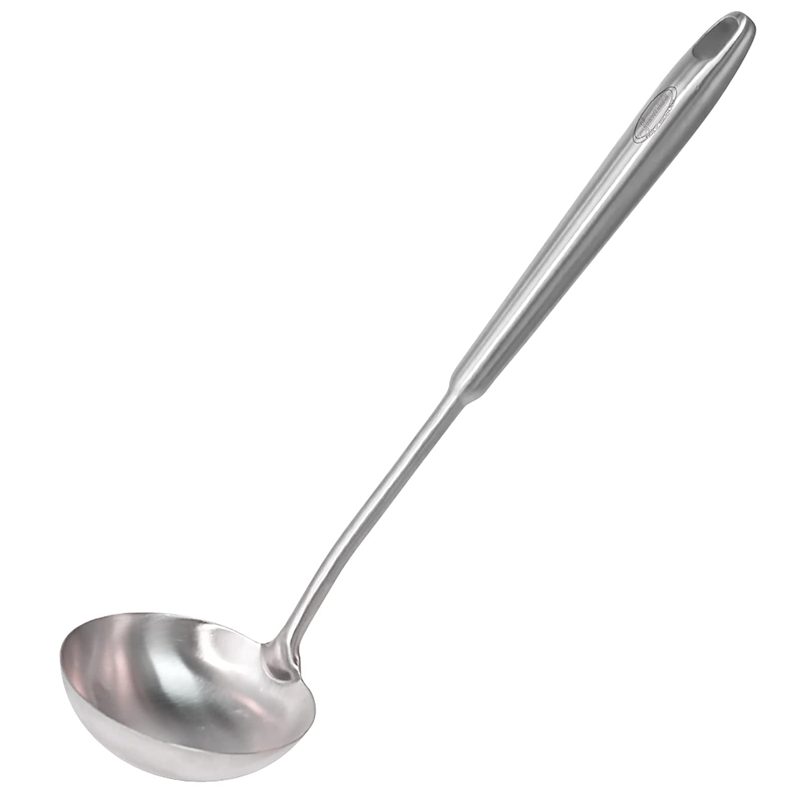 Newness Soup Ladle, [Rustproof, Heat Resistance, Integral Forming] Resilient 304 Stainless Steel Soup Spoon With Vacuum Ergonomi