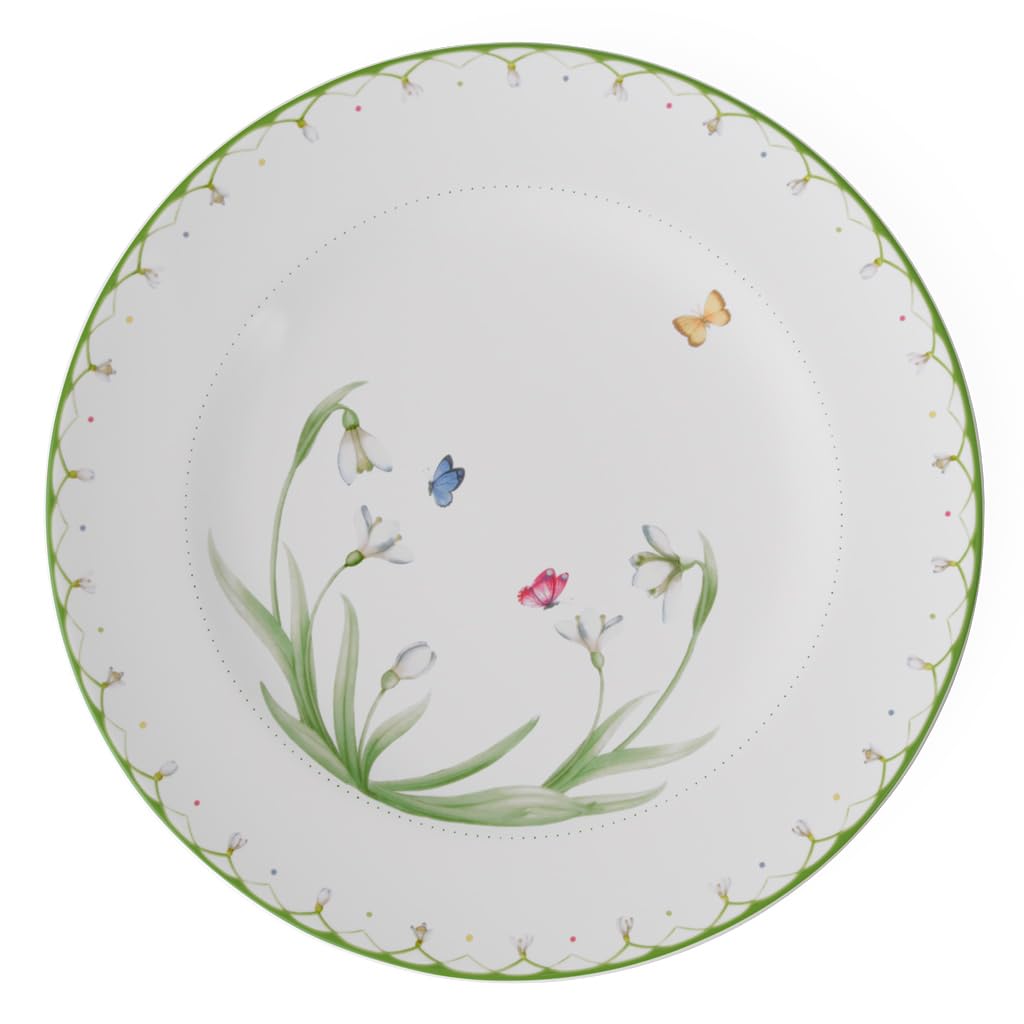 Villeroy & Boch Spring Buffet Plate, 12.5 In, White/Colored