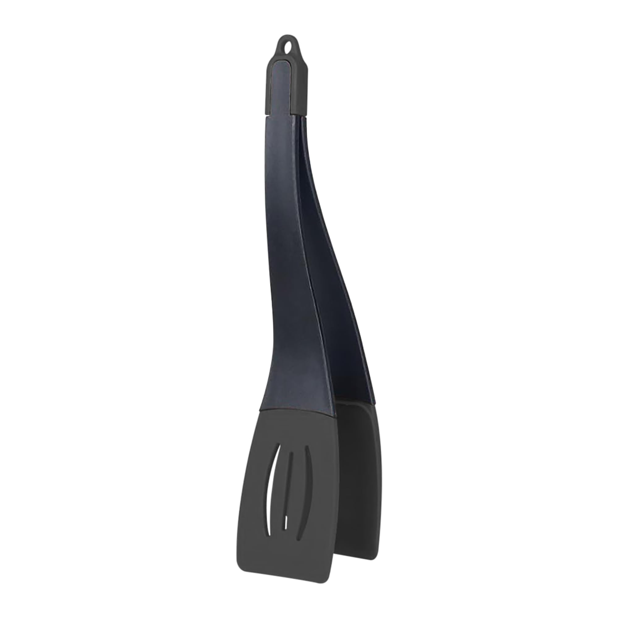 Fox Run 3In1 Black Nylon Spatula, Tongs, and Turner, Safe For NonStick Pans, 14