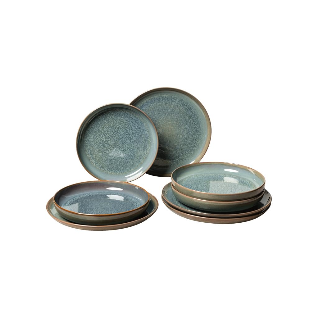 Like. By Villeroy & Boch Crafted Breeze Deep Plate 21.5 Cm Premium Porcelain Grey Blue