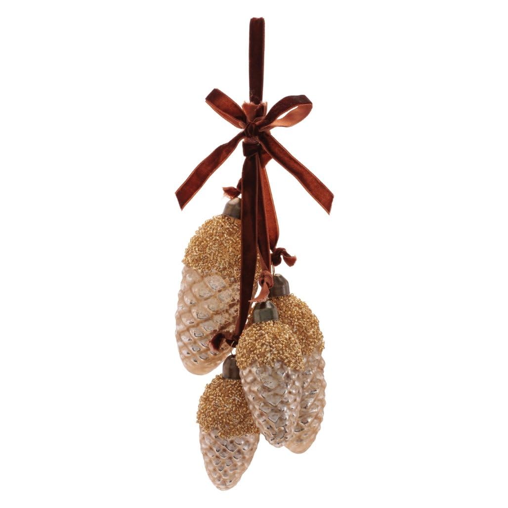 Pine Cone Drop (Set of 6) 7H Glass