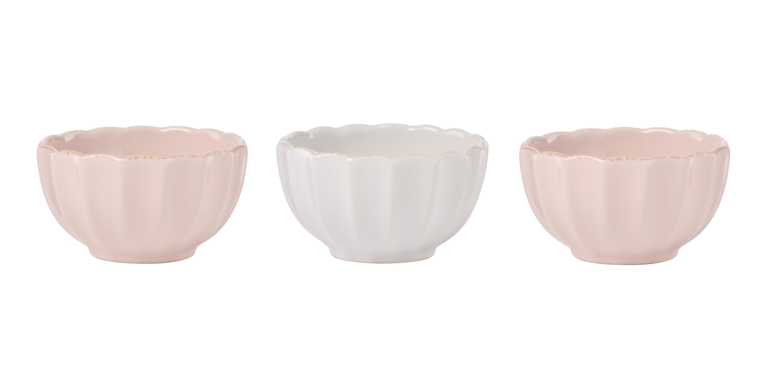 Lenox 897945 French Perle Scallop Mini Bowls, Set Of 3