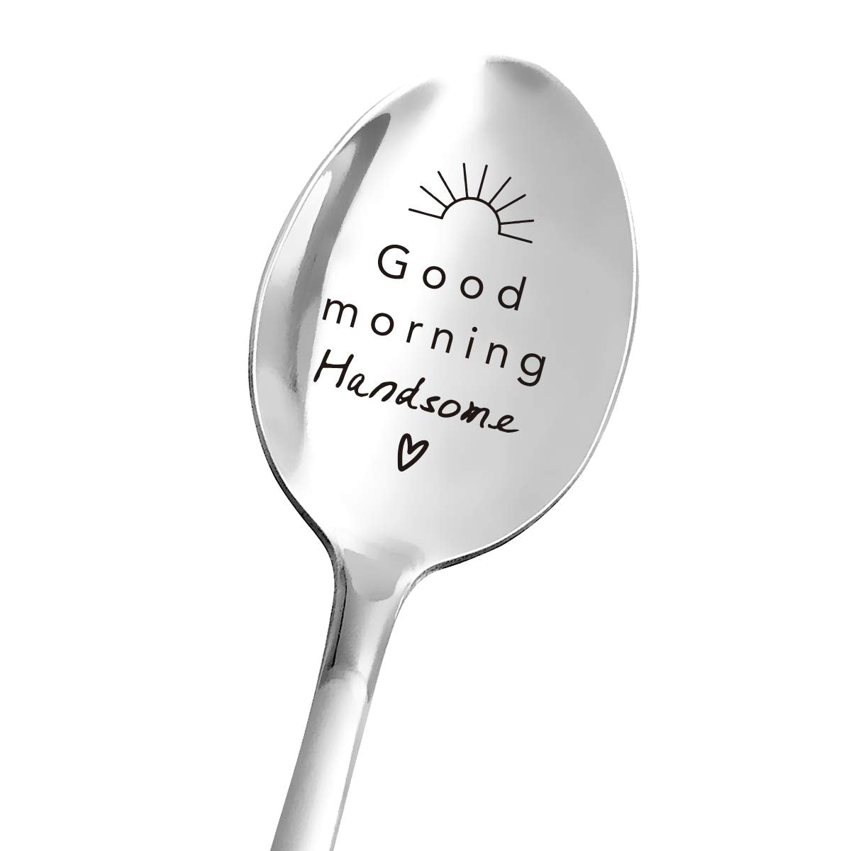 Best Husband Spoon - Good Morning Handsome Spoon - Funny Spoon Engraved Stainless Steel - Tea Coffee Spoon - Best For Boyfriend