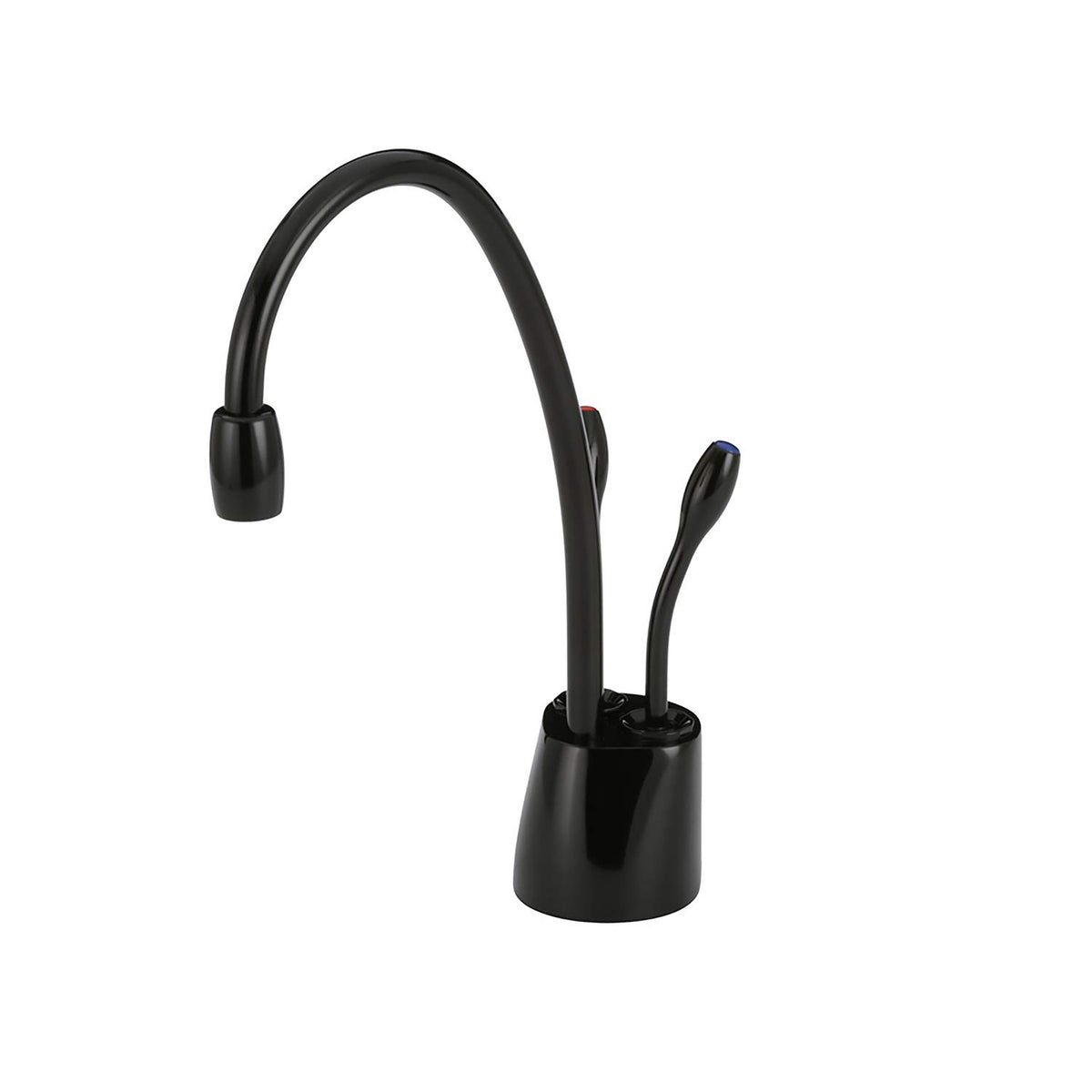In Sink Erator F-Hc1100Blk Contemporary Instant Hot And Cold Water Dispenser-Faucet Only, Gloss Black