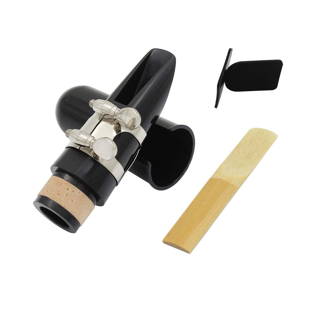 Clarinet Mouthpiece Kit, Includes Ligatureclarinet Mouthpiece Cushionsclarinet Reed 25Black Clarinet Mouthpiece Plastic Cap