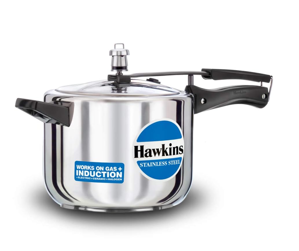 Hawkins Stainless Steel 5.0 Litre Pressure Cooker