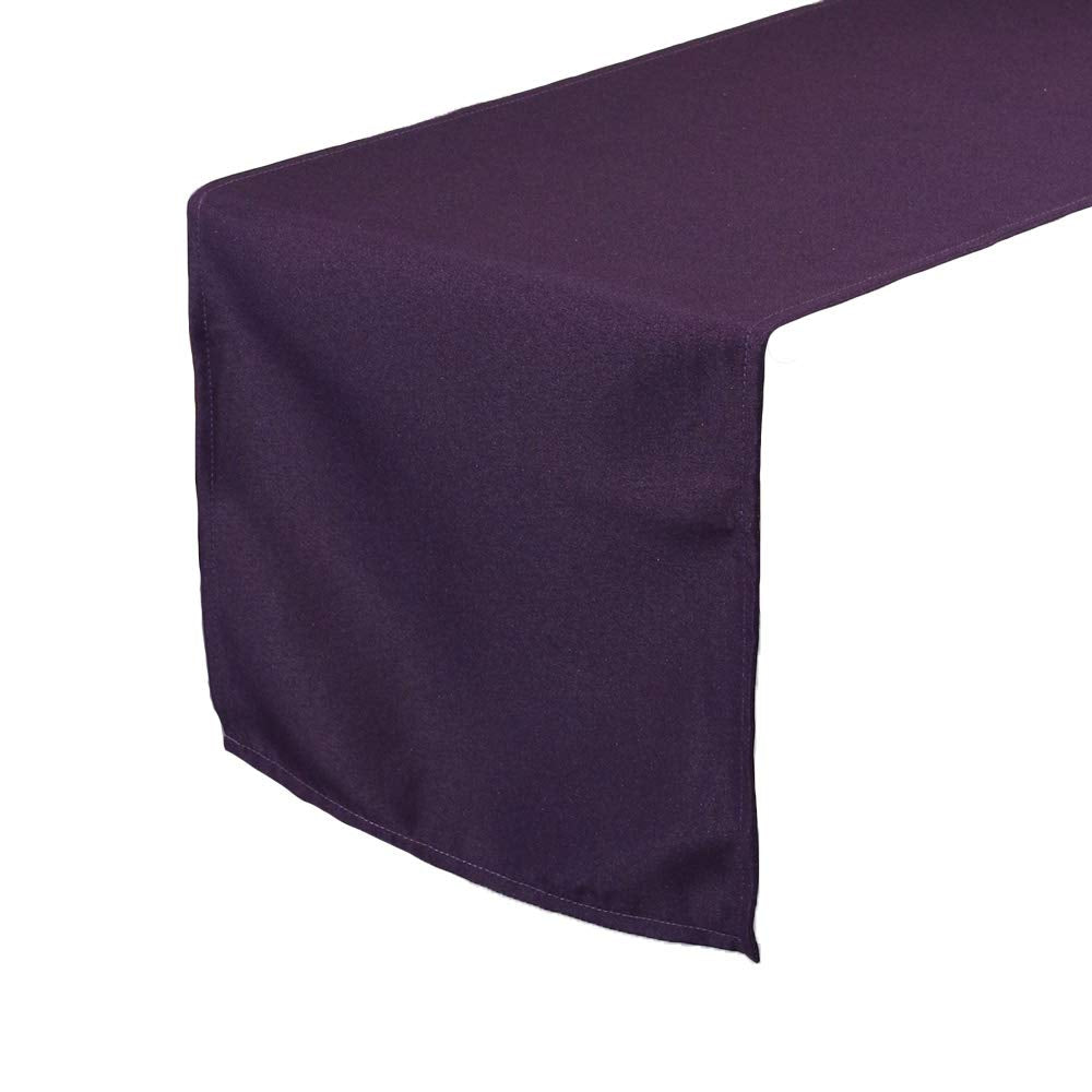Your Chair Covers - 14 X 108 Inch Polyester Table Runner - Eggplant, Table Runner For Weddings, Events, Hotels And Catering Serv