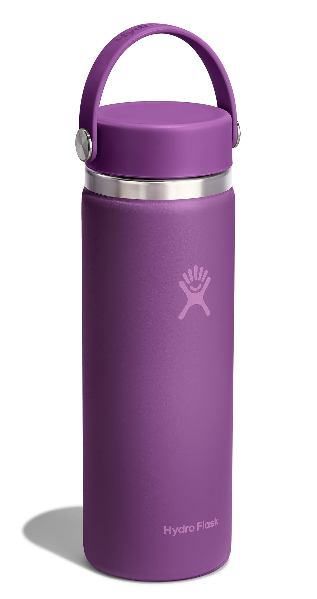 Hydro Flask Water Bottle - Insulated Stainless Steel - Wide Mouth Flex Lid, Non Spill, Leakproof and Refillable in 20 Oz Beachpl
