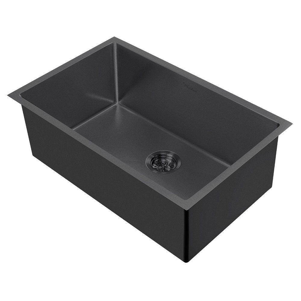 Whitehaus Whnpl2918-Mblk Noah Plus Collection Kitchen Sink Matte Black