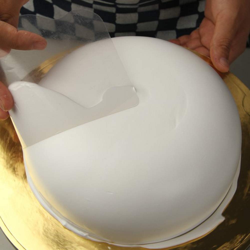 5 Pieces Flexible Plastic Cake Scraper Smoother Transparent Cream Scraper Spatula Cake Smoother Icing Smoother Pastry Spatula Sc