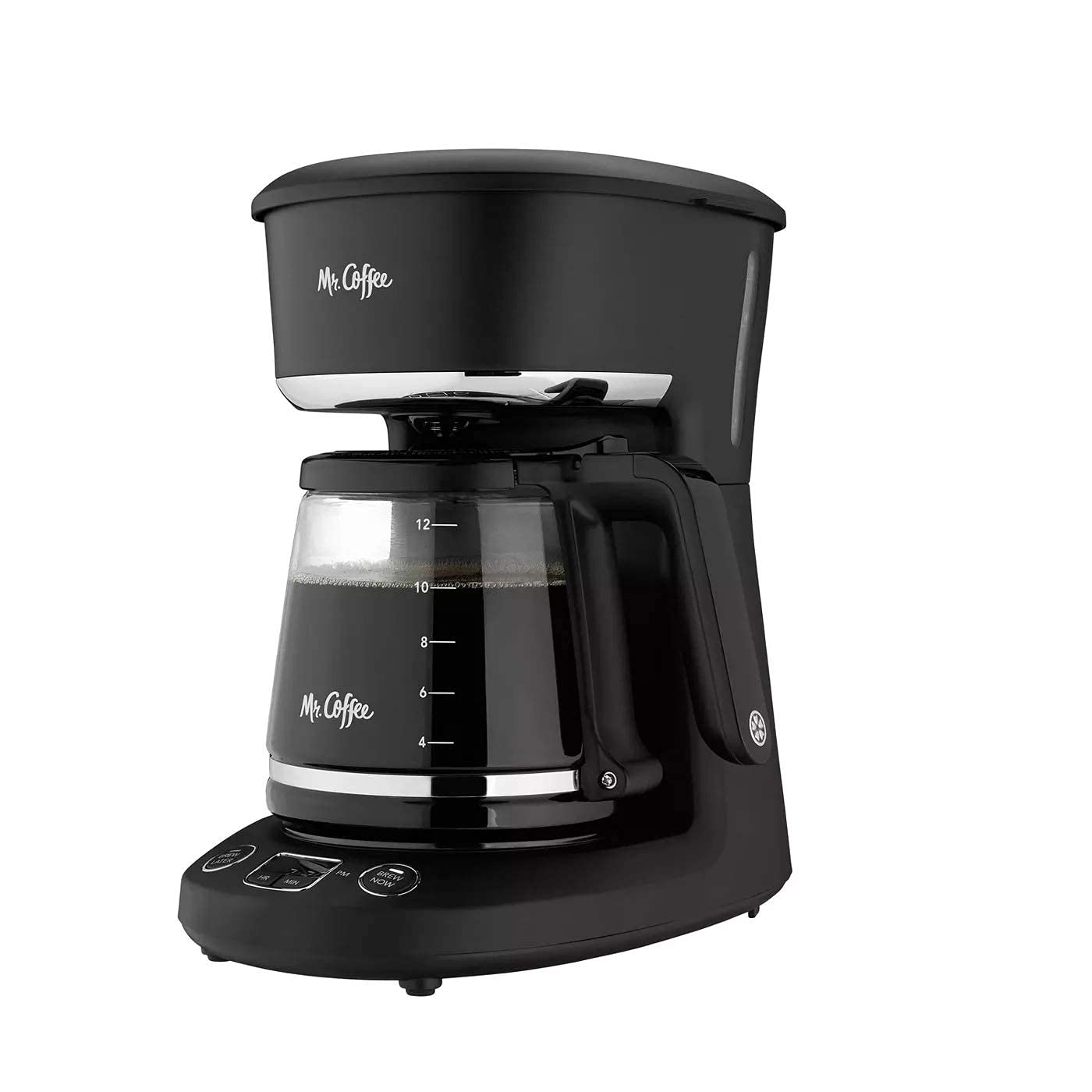 Mr. Coffee 12-Cup Programmable Coffeemaker, Brew Now Or Later