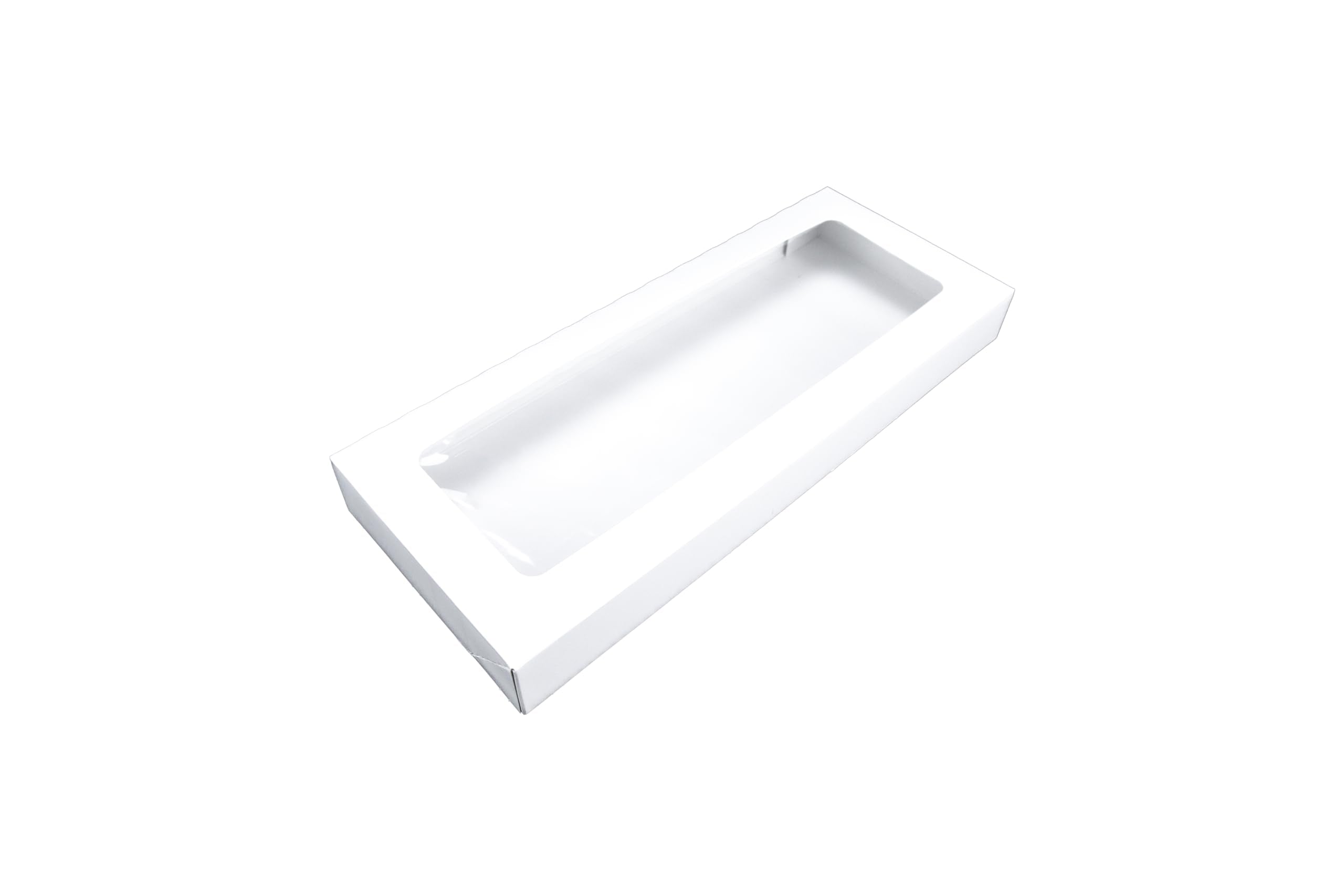 Southern Champion Tray 24573 Paperboard White Window Bakery Box, 16 Length x 6-1/2 Width x 1-3/4 Height (Case of 200)