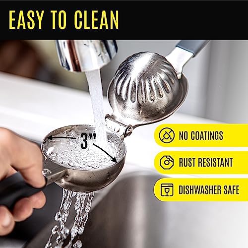 Large Lemon Squeezer Stainless Steel Press - Non-Slip Grip, Heavy Duty, Manual Design - Effortless Pro-Grade Lemon, Lime, Orange