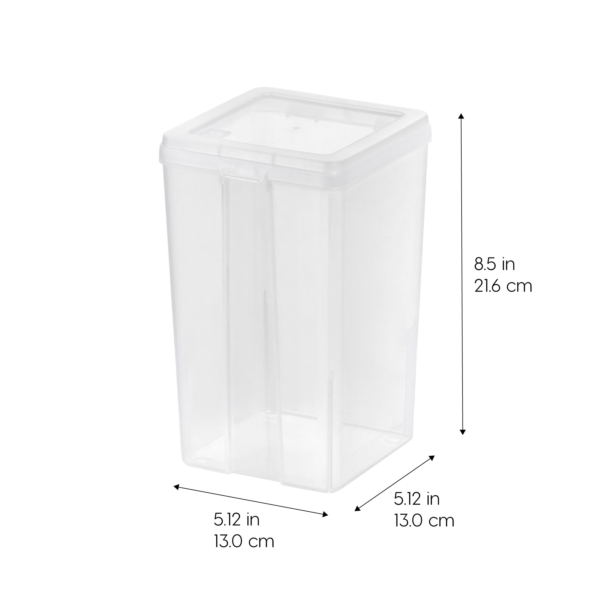 Iris Usa Medium Vertical Storage Container For Home & Office Organization, Big Capacity Stackable Plastic Bin For Stationery, Pa