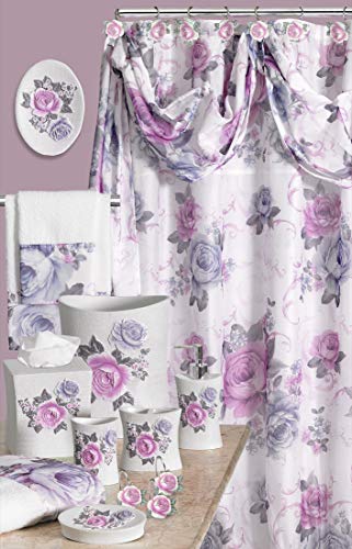 Zahari Home Michelle Bathroom Rug Luxury Bath Rug Washable Beautiful Shower Mat Unique Design Stylish Non Slip Shower Mat Floral