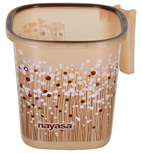 Nayasa Plastic Mug, 1.5 Litres, ManualLift, Brown  By Aarohi13